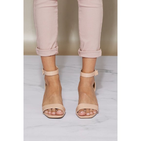 New Take Heeled Sandals in Nude - Picture 2 of 11